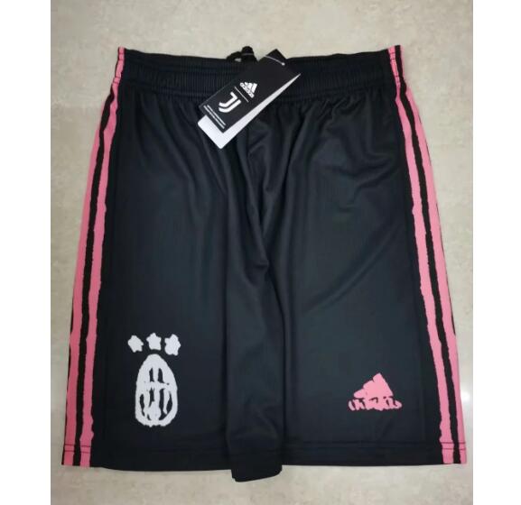 Juventus Black Human Race Soccer Shorts 2020/21